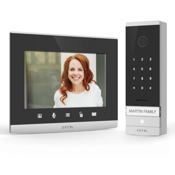 Extel Code Connect Video-türsprechanlage Wlan Komplett-set Schwarz, Glas | mit Originalverpackung | NEU | Zustand: Neu