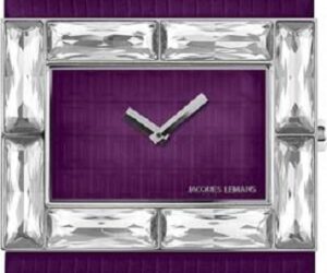 Jacques Lemans 1-1277 Violett Damen Uhr | mit Originalverpackung | Zustand: Sehr Gut