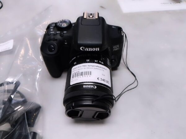 Canon Eos 750d Spiegelreflexkamera  | mit Originalverpackung | +Canon 18-55mm |  2xAKKU  | 1x Ladegerät | | Zustand: Sehr Gut – Bild 2