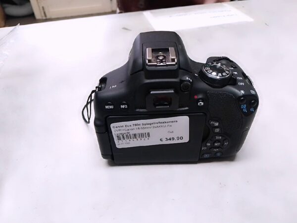 Canon Eos 750d Spiegelreflexkamera  | mit Originalverpackung | +Canon 18-55mm |  2xAKKU  | 1x Ladegerät | | Zustand: Sehr Gut – Bild 3