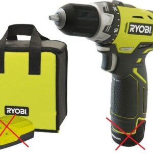 Ryobi RCD12011L Akku-Bohrschrauber inkl. Tasche + 2 Akkus 1.3Ah | Silbere Tasche
