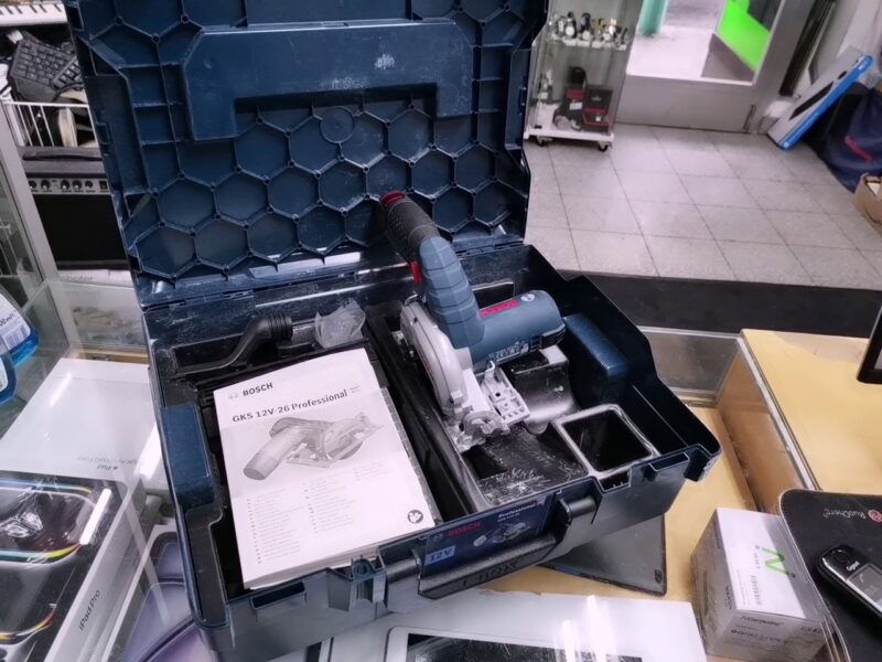 Bosch Professional GKS 12V-26 Akku-Mini-Handkreissäge solo | Koffer mit Akku 2.0 Ah Li-Ion  | Zustand: Wie Neu – Bild 3