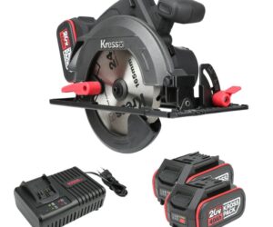 Kress KUE12.1 20V Handkreissäge 165mm Set | 2xAkku+Ladegerät |  Sägeblatt | Tragetasche | Zustand: Wie Neu