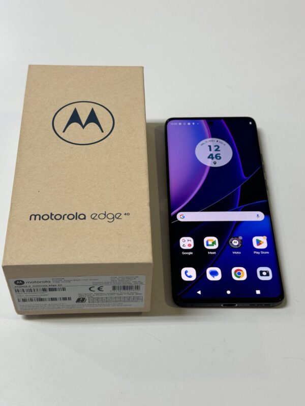 Motorola Edge 40 Eclipse Black 256GB | Mit Verpackung  |  Ladegerät  | SimLock: Frei | Zustand: Sehr Gut | Farbe: schwarz – Bild 2