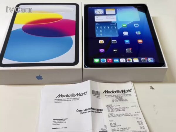 iPad (10 Generation) 64GB Wifi  | Mit Verpackung  |  Ladegerät  |  Rechnung von Mediamarkt  | Zustand: In Ordnung – Bild 2