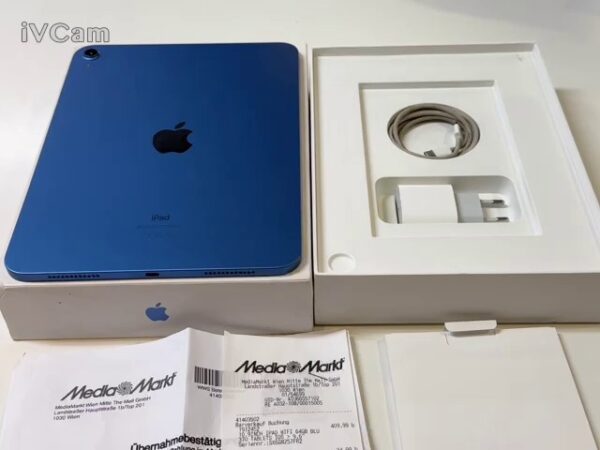 iPad (10 Generation) 64GB Wifi  | Mit Verpackung  |  Ladegerät  |  Rechnung von Mediamarkt  | Zustand: In Ordnung – Bild 3