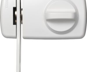 ABUS Tür-Zusatzschloss mit Sperrbügel 7030 | mit Originalverpackung | mit 3 Schlüssel | Wohnungseingangstür- Zusatzschloss | Zustand: Neu