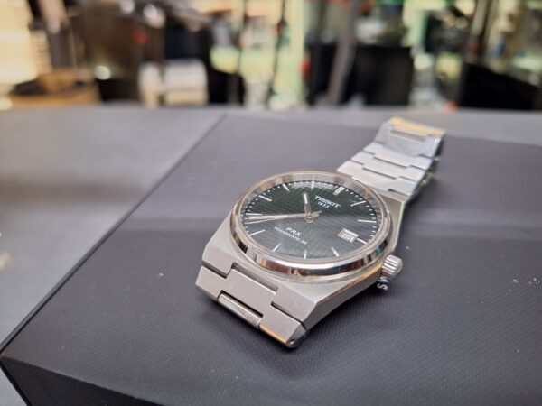 Tissot Prx Powermatic 80 Grün Automatik | mit Originalverpackung | 40mm | Gebrauchsspuren vorhanden | mit org. Rechnung(775¬ ) | Zustand: Gut – Bild 4