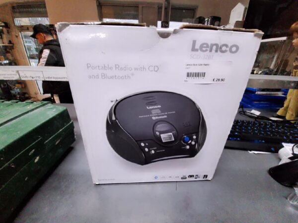 Lenco Scd-32bt | mit Originalverpackung | Tragbarer CD-Player mit UKW-Radio und Bluetooth | Zustand: Neu – Bild 2