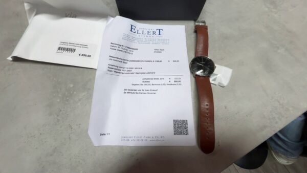 Junghans Meister Fein Automatic | 27 | 4154.00  | mit Originalverpackung | Rechnung Schwarz | Zustand: Wie Neu – Bild 3