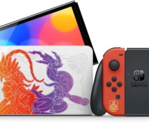 Nintendo Switch OLED - Edition | Pokemon: Karmesin & Purpur Edition | mit Originalverpackung | Zustand:: Wie Neu | Farbe: schwarz