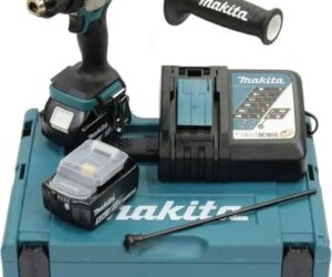 Makita DHP486RTJ Akku-Schlagbohrschrauber  | Koffer mit 2x Akkus 5A und Ladegerät 
Koffer  | Zustand: Wie Neu