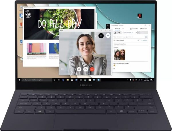 Samsung Galaxy Book S W767, Mercury Grey | mit Originalverpackung 256GB | LTE  Touch Bar Ohne Ladegerät  | Zustand: Sehr Gut – Bild 2