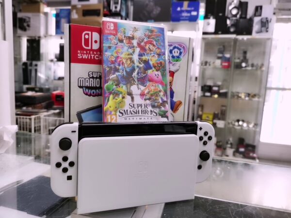 Nintendo Switch OLED | mit Originalverpackung Mit Rechnung   | Zustand: Wie Neu | Farbe: weiss – Bild 2