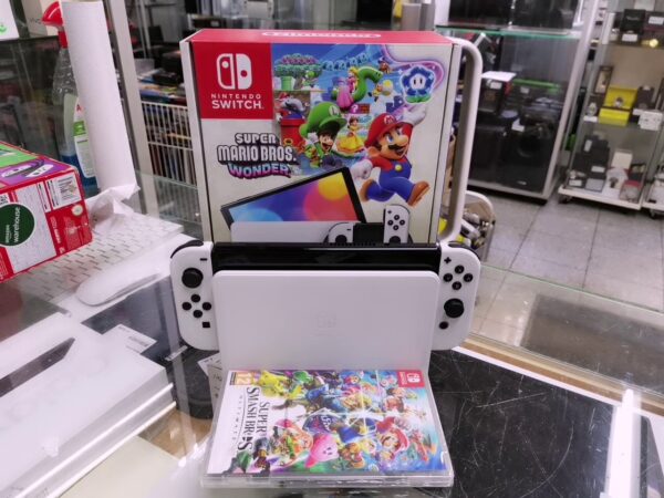Nintendo Switch OLED | mit Originalverpackung Mit Rechnung   | Zustand: Wie Neu | Farbe: weiss – Bild 3