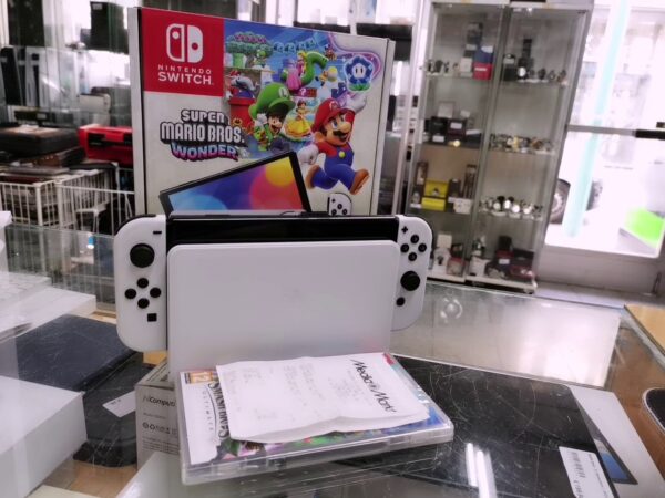 Nintendo Switch OLED | mit Originalverpackung Mit Rechnung   | Zustand: Wie Neu | Farbe: weiss – Bild 4