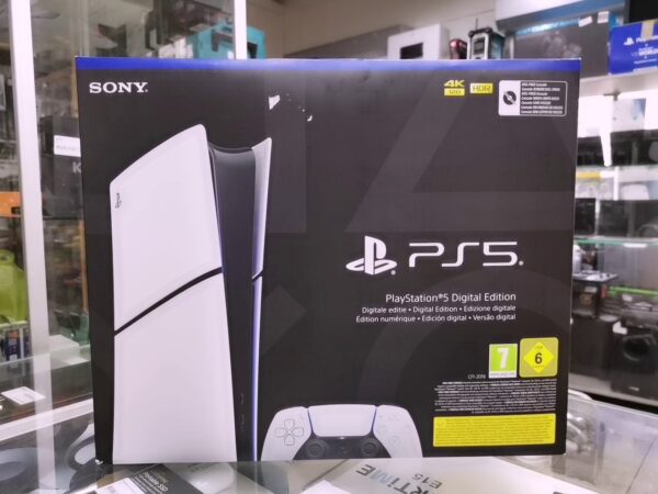 Sony PS5 Slim 1TB Digital Edition | mit Originalverpackung   | Zustand: Sehr Gut | Farbe: weiss – Bild 4