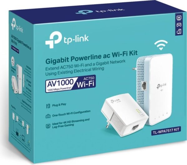 Tp-link Av1000 Ac750 Gigabit-wlan Powerline Extender Kit, 2er-bundle | mit Originalverpackung | Zustand: Wie Neu – Bild 4
