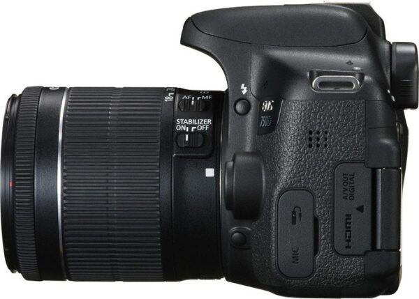 Canon EOS 750D mit Objektiv EF-S 18-55mm 3.5-5.6 IS STM | Kamera Tasche schwarz | Zustand: Sehr Gut – Bild 3