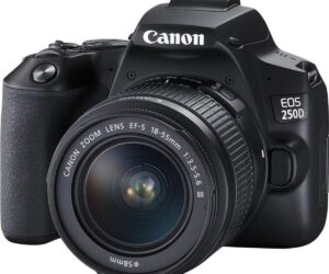 Canon EOS 250D schwarz  | mit Objektiv EF-S 18-55mm 3.5-5.6 III |  Akku + Ladegerät | Zustand: Sehr Gut