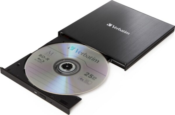 Verbatim Ultra HD 4K External Blu-ray Writer SlimLine, USB-C 3.0 | mit Originalverpackung | Zustand: Neu – Bild 3