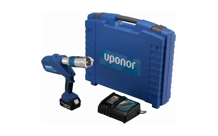Uponor Up110 Akkupressmaschine | Koffer + 4xPressbacken | Akku + Ladegerät | Zustand: Sehr Gut