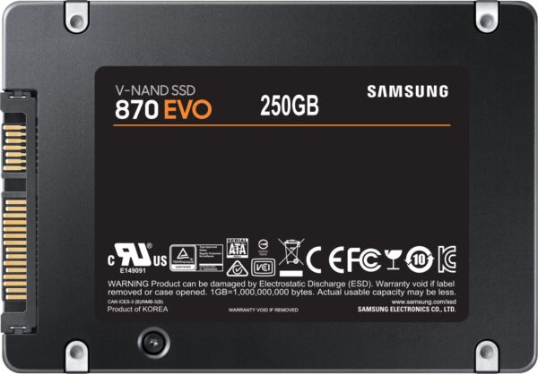 Samsung Ssd 870 Evo 250gb, 2.5" / Sata 6gb/s | mit Originalverpackung | Zustand: Neu – Bild 2