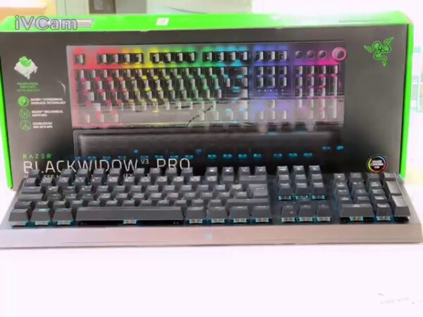 Razer BlackWidow V3 Pro, Razer GREEN, USB/Bluetooth, DE | Mit Verpackung  |  USB Kabel  |  fehlt Handballenauflage | Zustand: Gut – Bild 2