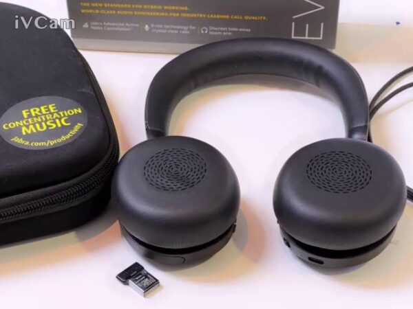Jabra Evolve2 75 Wireless Headset | Mit Verpackung  |  Hülle  |   Ladekabel  |  USB Dongle  | Zustand: Sehr Gut – Bild 2