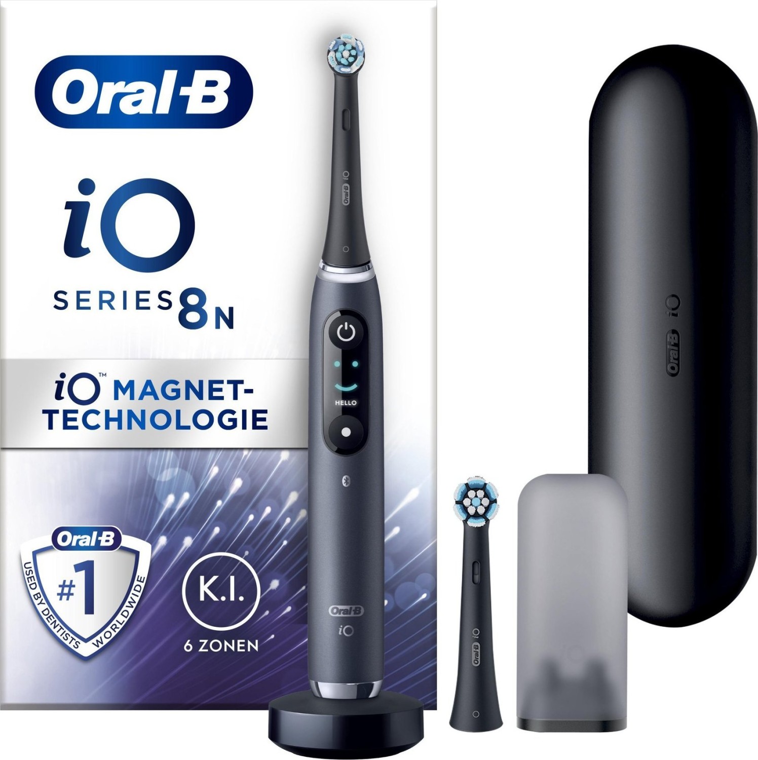 Oral-B iO Series 8N JAS22 Elektrische Zahnbürste Black Onyx | Zustand: Neu