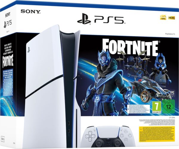 Sony PlayStation 5 Slim - 1TB Fortnite Cobalt Star Bundle | Mit Verpackung  | Zustand: Wie Neu | Farbe: weiss