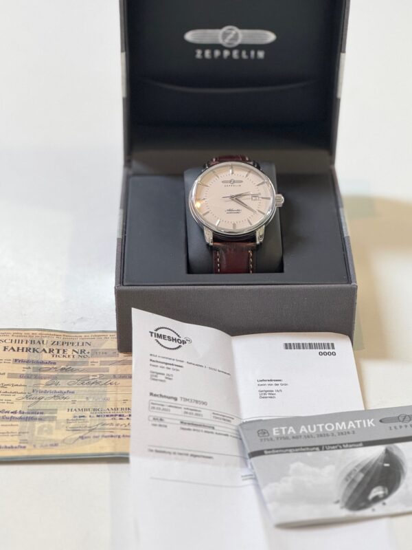 Zeppelin 8452-5 Atlantic Automatik Herrenuhr | Mit Verpackung  |  Zertifikat  | Zustand: Wie Neu – Bild 5