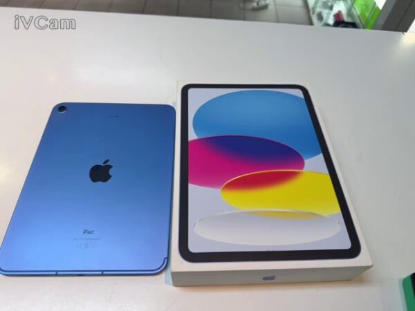 iPad 10. Generation 5G 64GB + Cellular | Mit Verpackung und  Rechnung | SimLock: Frei | Zustand: Wie Neu | Farbe: blau | Akku: 100% – Bild 4
