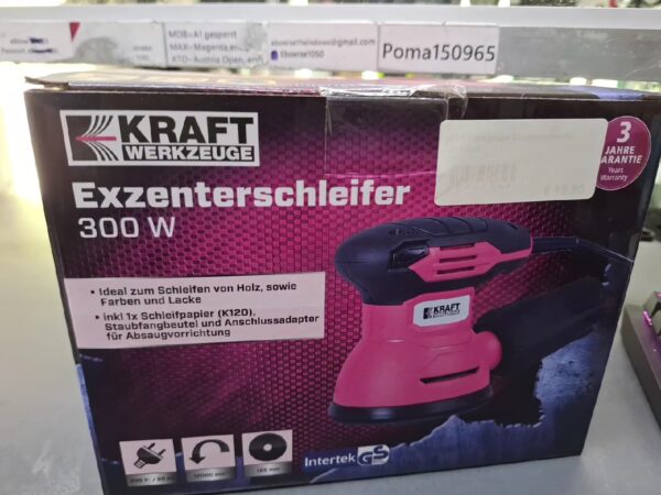 Kraft Werkzeuge Exzenterschleifer 300W | mit Originalverpackung | Zustand: Neu