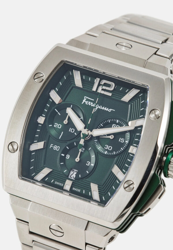 Salvatore Ferragamo Ferragamo F-80 Tonneau Chrono | mit Originalverpackung | Zustand: Neu – Bild 2