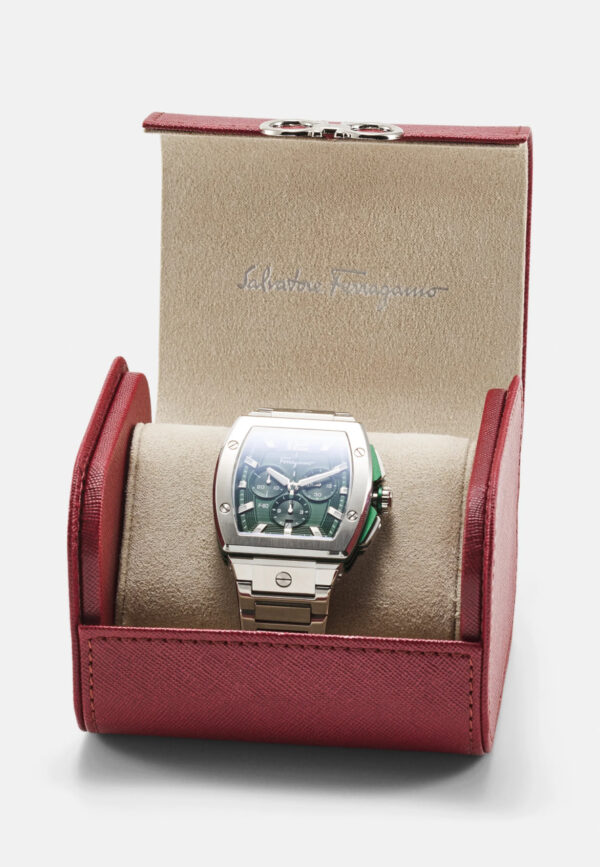 Salvatore Ferragamo Ferragamo F-80 Tonneau Chrono | mit Originalverpackung | Zustand: Neu – Bild 3