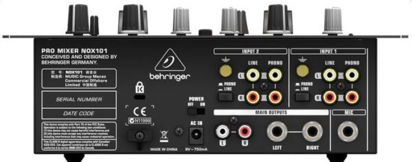 Behringer Pro Mixer Nox101  | Premium 2-Kanal DJ-Mixer mit voller VCA-Steuerung und Ultraglide Crossfader | mit Adapter | Zustand: Sehr Gut – Bild 2