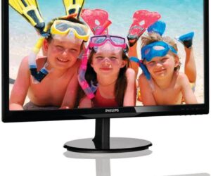 Philips 246V5LHAB-00 Monitor | 24 Zoll |  (VGA | HDMI | 1920 x 1080 | 60 Hz) | hat Kratzer | Zustand: Gut