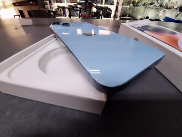 iPhone 14 Plus 128GB | mit Originalverpackung | SimLock: A1 | Zustand: Gut | Farbe: blau | Akku: 85% – Bild 2