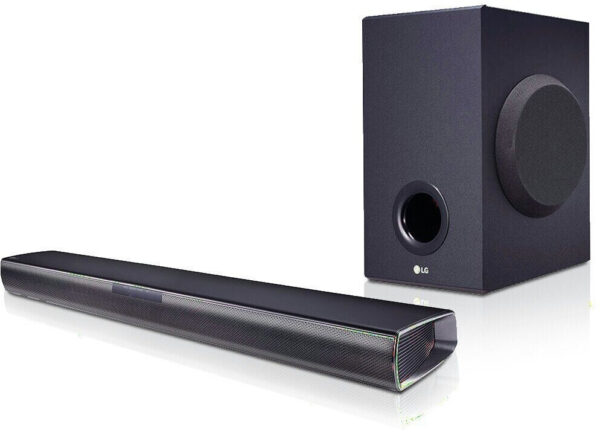 Lg SJ2 Soundbar 2.1 | mit Fernbedienung | 160W | kabelloser Subwoofer | Bluetooth | Zustand: Sehr Gut