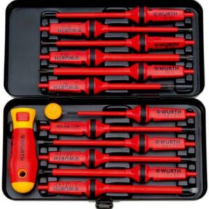 Würth Zebra Vde-schraubendreher-satz 14-teilig Elektronik Feinmechanik 061390014 | Koffer | ohne gelben Teil | Zustand: Gut