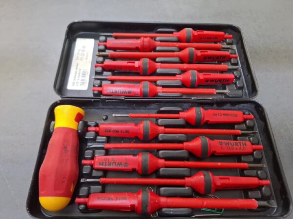 Würth Zebra Vde-schraubendreher-satz 14-teilig Elektronik Feinmechanik 061390014 | Koffer | ohne gelben Teil | Zustand: Gut – Bild 2