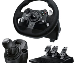 Logitech G920 Driving Force | Lenkrad + Pedale+Shifter PC PS Xbox | mit Ladegerät  | Zustand: Wie Neu | Farbe: schwarz