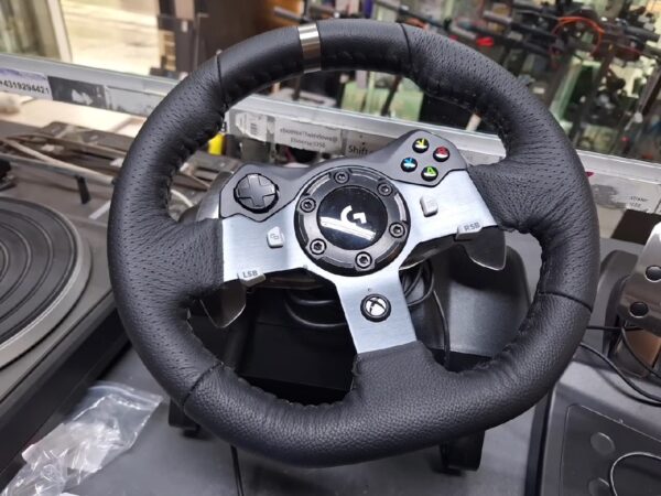 Logitech G920 Driving Force | Lenkrad + Pedale+Shifter PC PS Xbox | mit Ladegerät  | Zustand: Wie Neu | Farbe: schwarz – Bild 3