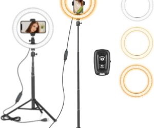 Aixpi 10 Zoll Led Ring Light mit Stativ bis 133 cm | mit Originalverpackung | Zustand: Neu