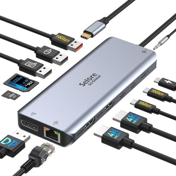USB-C Docking Station Selore Seuc3908 | Zustand: Sehr Gut