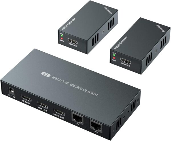PWAYTEK HDMI-Verlängerungs-Splitter, 1 x 2, 1080p | Zustand: Neu