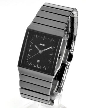 Rado Ceramica 212.0700.3 Quartz | Herrenuhr mit schwarzem Zifferblatt und Keramikarmband |  mit Originalverpackung | Zustand: Wie Neu