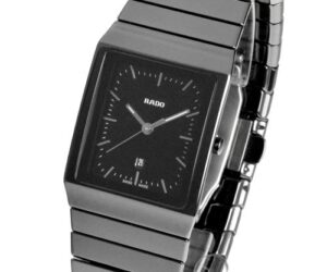 Rado Ceramica 212.0700.3 Quartz | Herrenuhr mit schwarzem Zifferblatt und Keramikarmband |  mit Originalverpackung | Zustand: Wie Neu