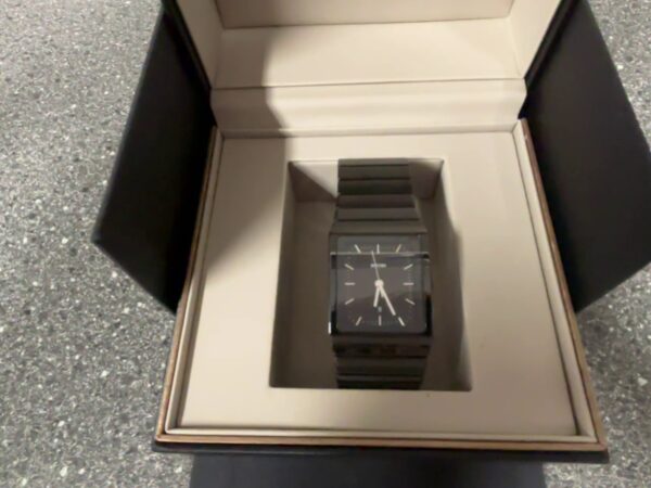 Rado Ceramica 212.0700.3 Quartz | Herrenuhr mit schwarzem Zifferblatt und Keramikarmband |  mit Originalverpackung | Zustand: Wie Neu – Bild 3